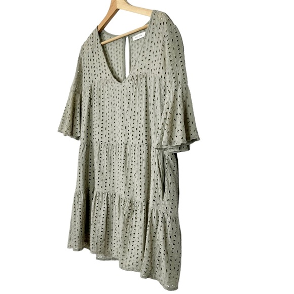 ❗️SOLD❗️Mustard Seed Eyelet Swing Mini Dress - Picture 5 of 13